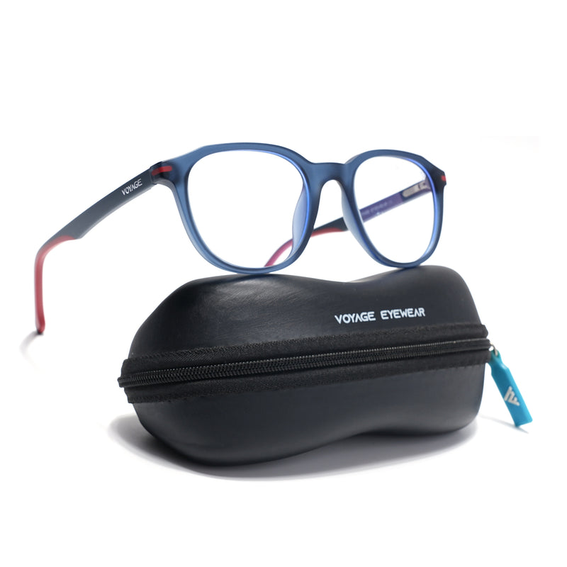 Voyage Blue Wayfarer Eyeglasses for Men & Women (SV001FMG7434-C6)