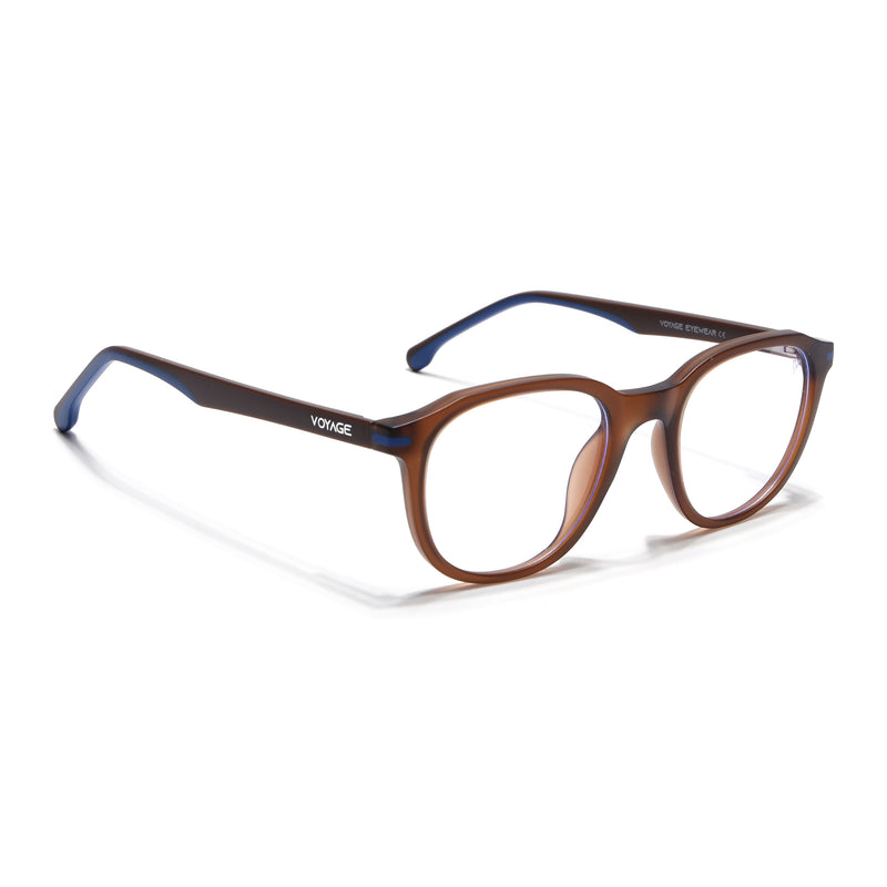 Voyage Brown Wayfarer Eyeglasses for Men & Women (SV001FMG7435-C7)