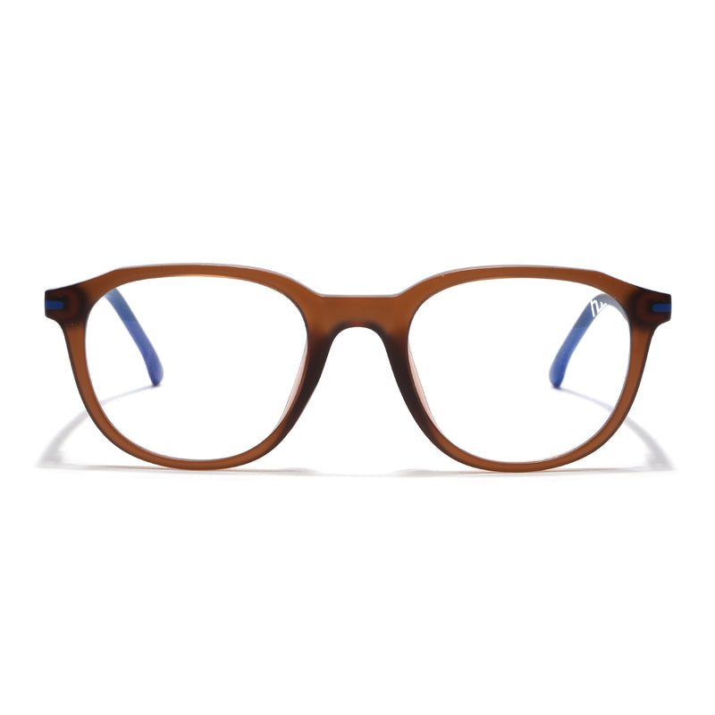 Voyage Brown Wayfarer Eyeglasses for Men & Women (SV001FMG7435-C7)
