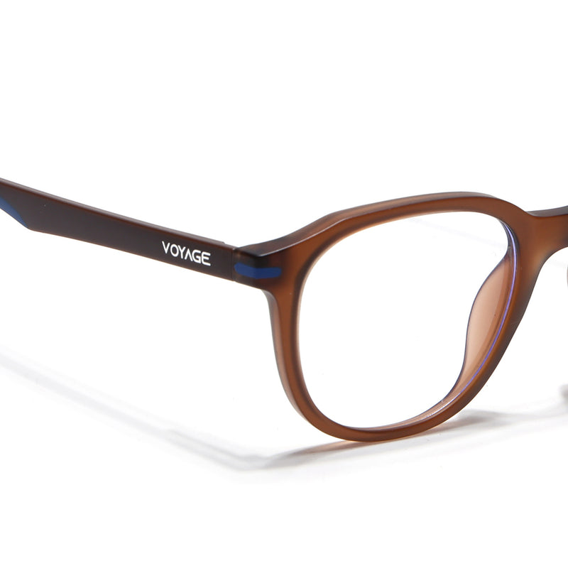Voyage Brown Wayfarer Eyeglasses for Men & Women (SV001FMG7435-C7)