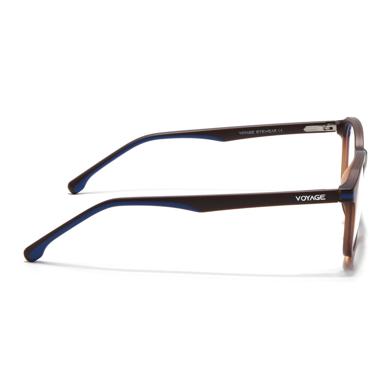 Voyage Brown Wayfarer Eyeglasses for Men & Women (SV001FMG7435-C7)