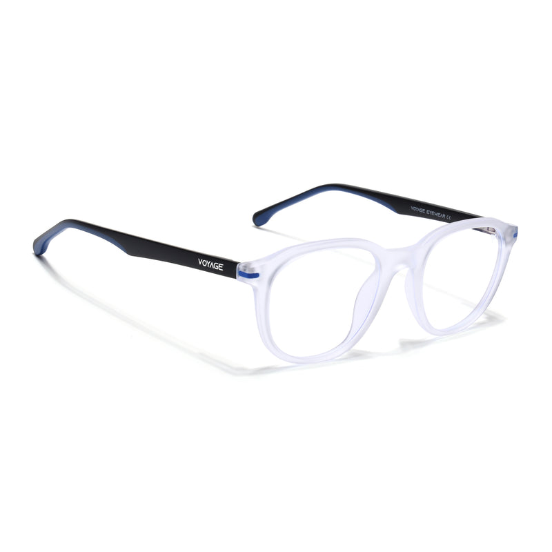 Voyage Transparent Wayfarer Eyeglasses for Men & Women (SV001FMG7436-C8)