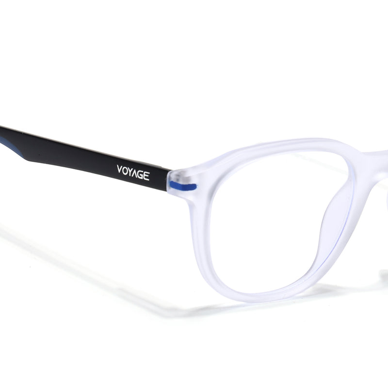 Voyage Transparent Wayfarer Eyeglasses for Men & Women (SV001FMG7436-C8)