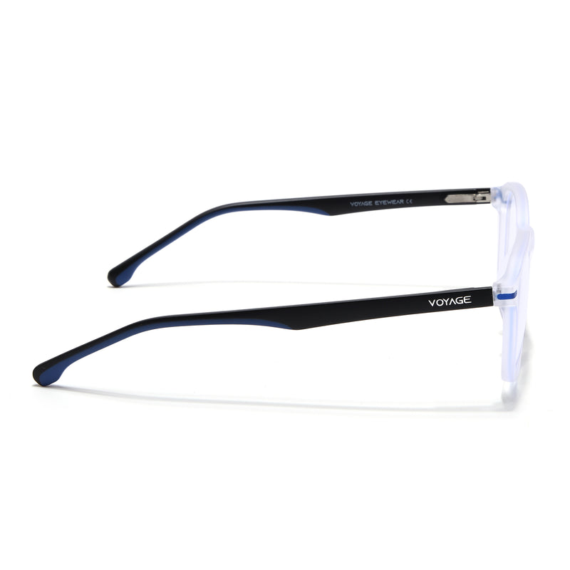 Voyage Transparent Wayfarer Eyeglasses for Men & Women (SV001FMG7436-C8)