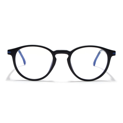 Voyage Aero | Black | Round Eyeglasses (SV002FMG7437-C1)