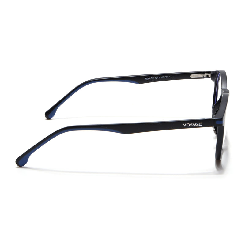 Voyage Black Round Eyeglasses for Men & Women (SV002FMG7437-C1)