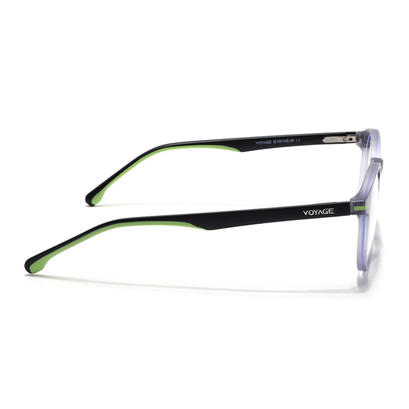 Voyage Light Grey Round Eyeglasses for Men & Women (SV002FMG7441-C5)