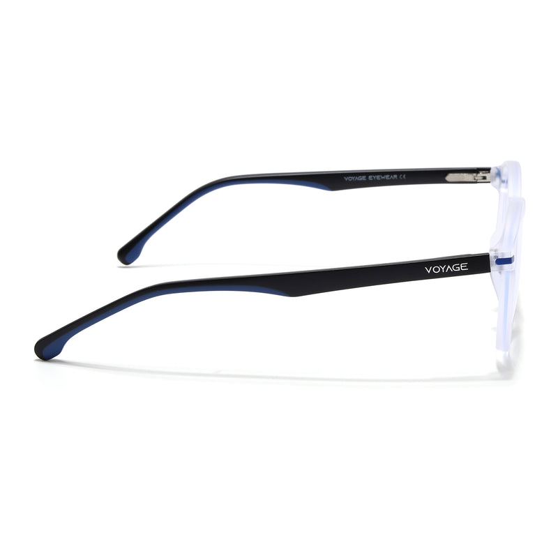 Voyage Transparent Round Eyeglasses for Men & Women (SV002FMG7444-C8)