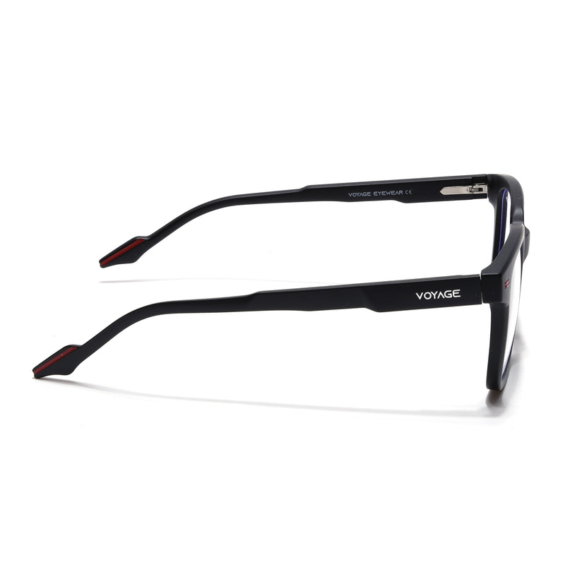 Voyage Black Square Eyeglasses for Men & Women (SV003FMG7445-C1)