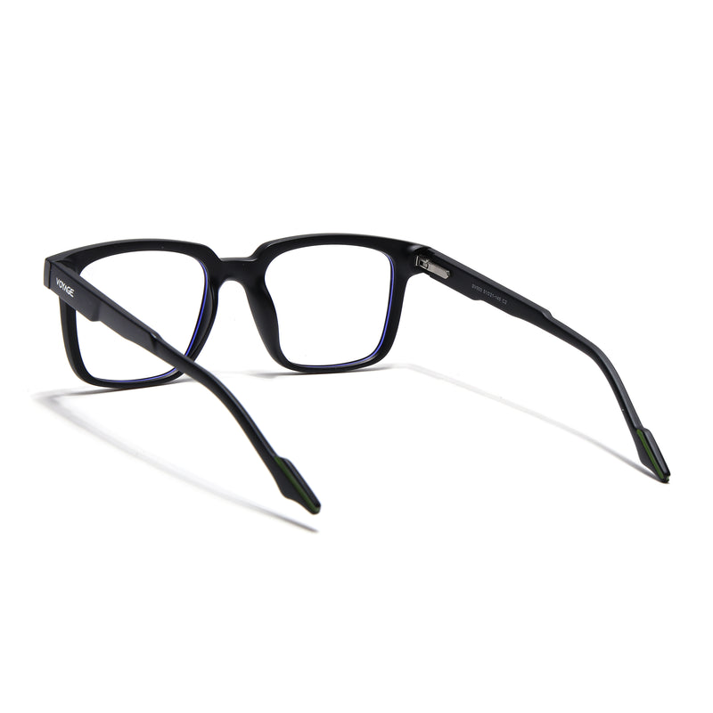 Voyage Black Square Eyeglasses for Men & Women (SV003FMG7446-C2)