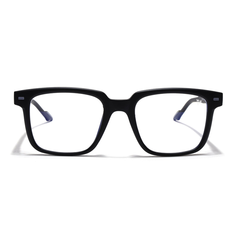 Voyage Black Square Eyeglasses for Men & Women (SV003FMG7447-C3)