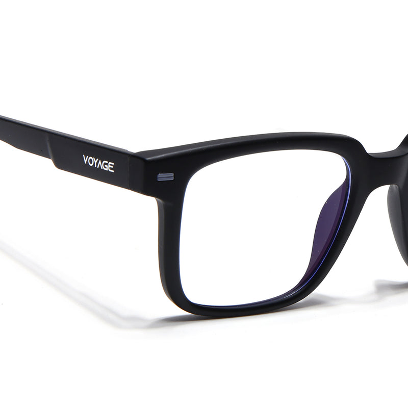 Voyage Black Square Eyeglasses for Men & Women (SV003FMG7447-C3)