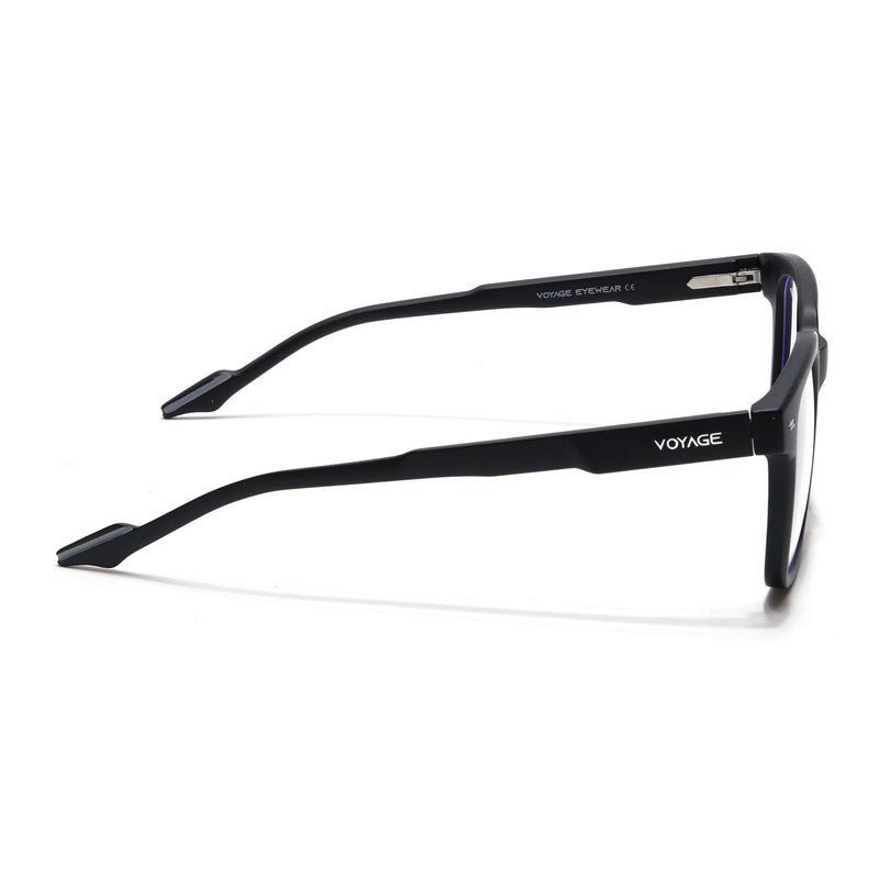 Voyage Black Square Eyeglasses for Men & Women (SV003FMG7447-C3)