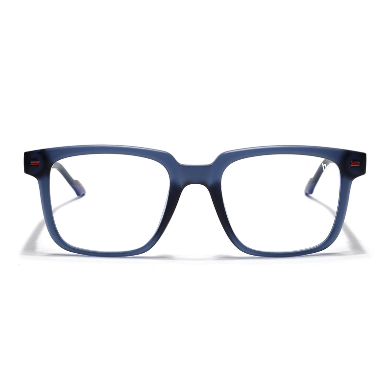 Voyage Blue Square Eyeglasses for Men & Women (SV003FMG7449-C5)