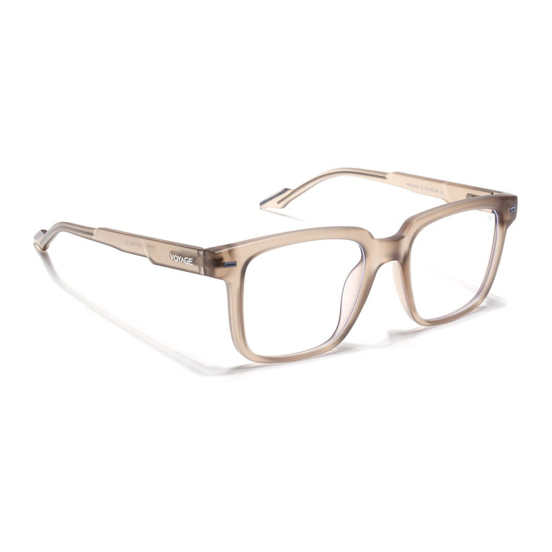 Voyage Brown Square Eyeglasses for Men & Women (SV003FMG7450-C6)