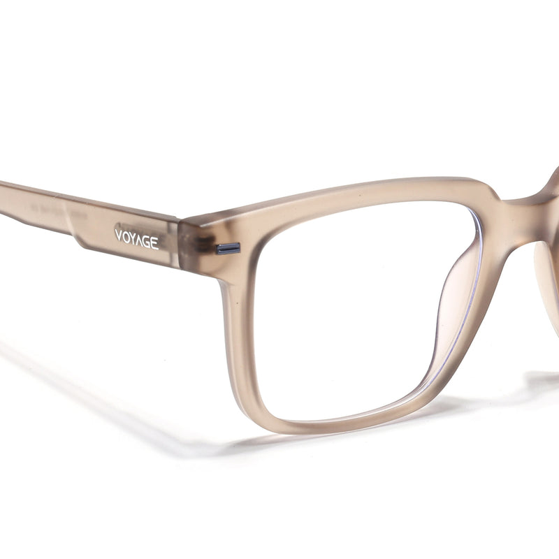 Voyage Brown Square Eyeglasses for Men & Women (SV003FMG7450-C6)