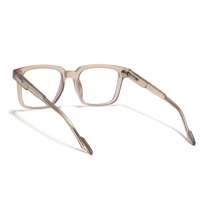 Voyage Brown Square Eyeglasses for Men & Women (SV003FMG7450-C6)