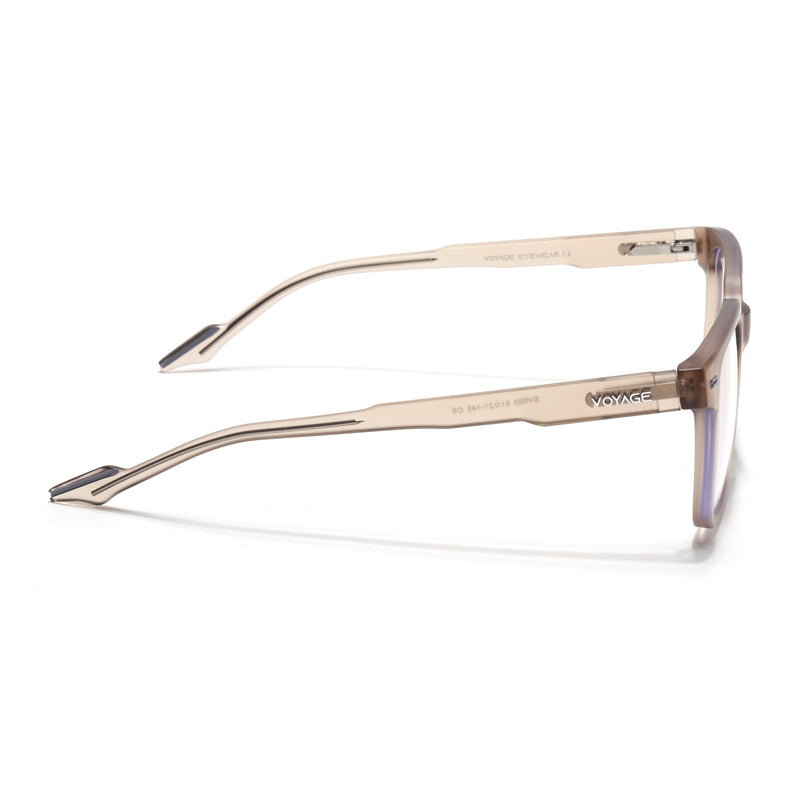 Voyage Brown Square Eyeglasses for Men & Women (SV003FMG7450-C6)