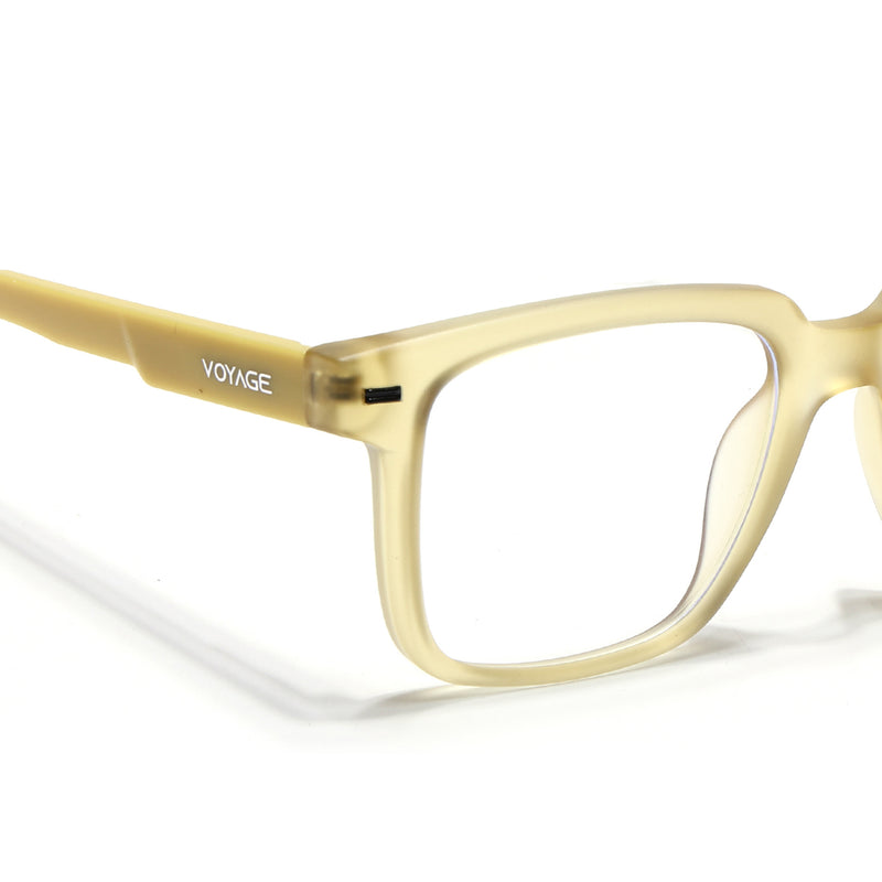 Voyage Yellow Square Eyeglasses for Men & Women (SV003FMG7451-C7)