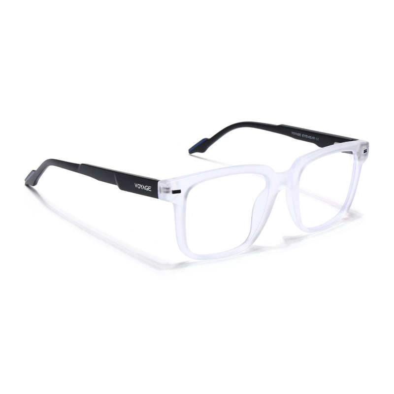Voyage Transparent Square Eyeglasses for Men & Women (SV003FMG7452-C8)