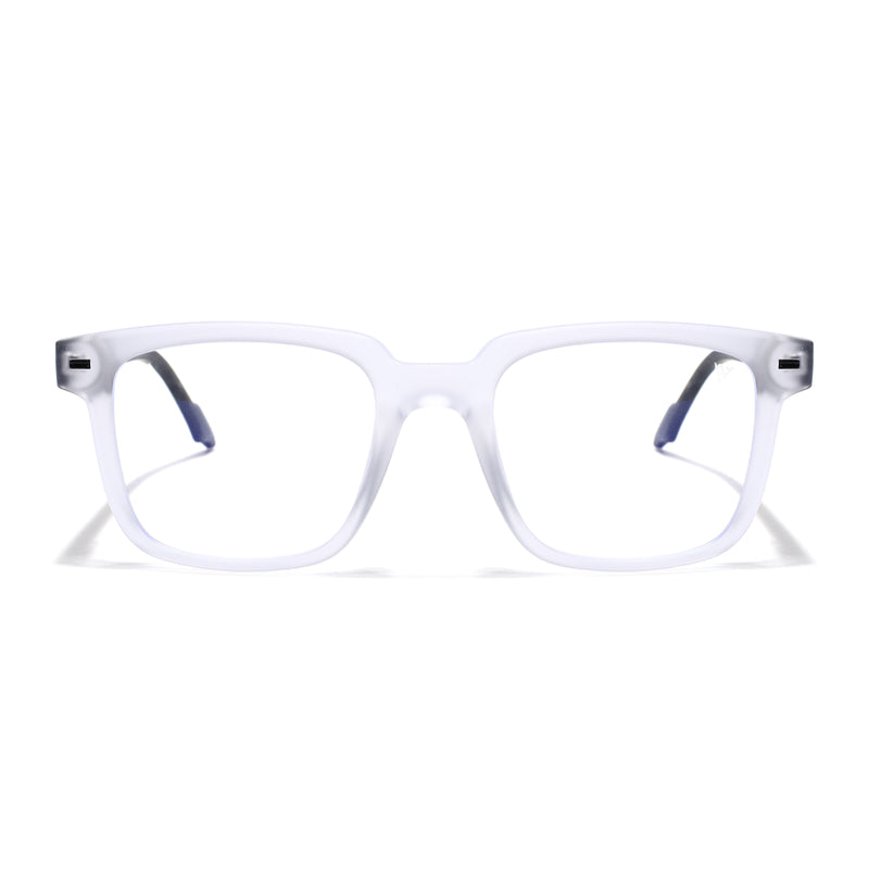 Voyage Transparent Square Eyeglasses for Men & Women (SV003FMG7452-C8)