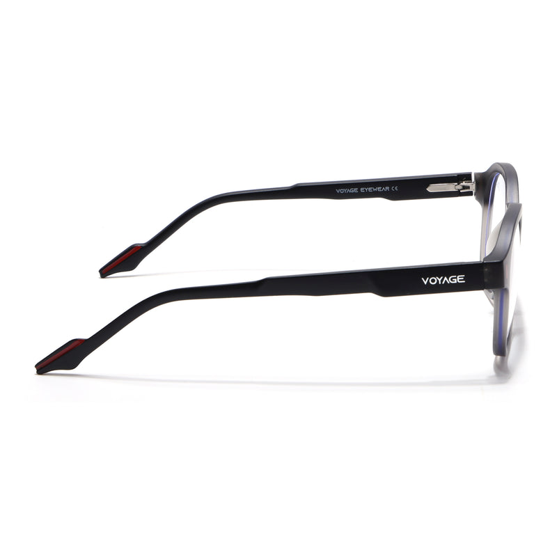 Voyage Dark Grey Wayfarer Eyeglasses for Men & Women (SV004FMG7456-C4)