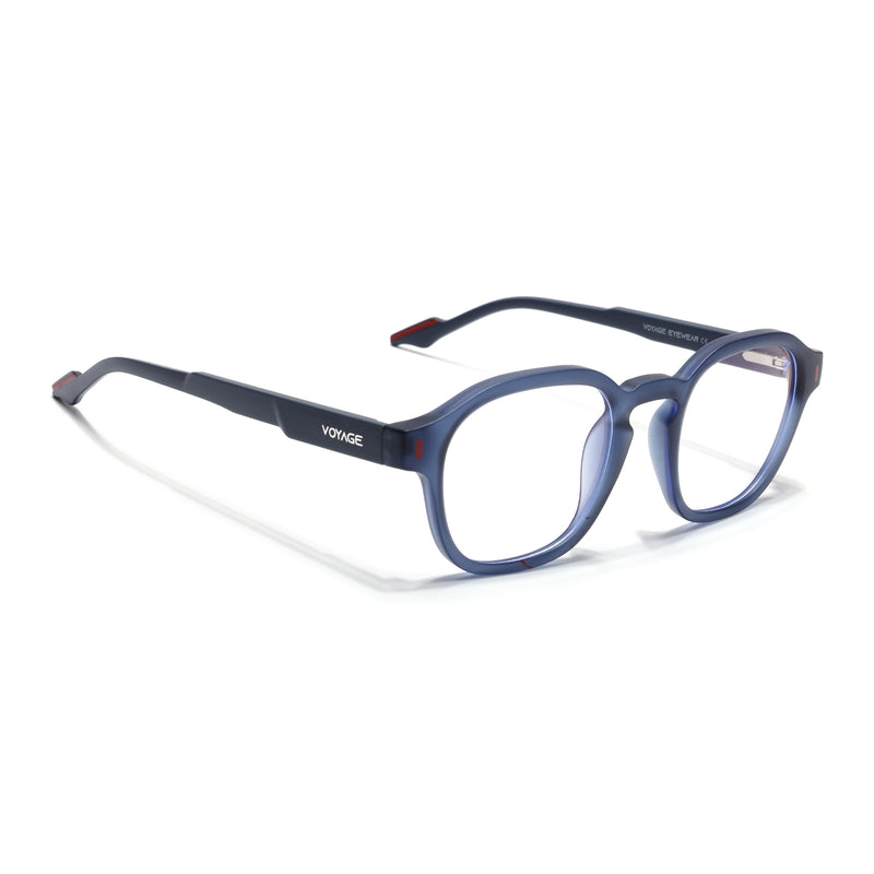 Voyage Blue Wayfarer Eyeglasses for Men & Women (SV004FMG7457-C5)