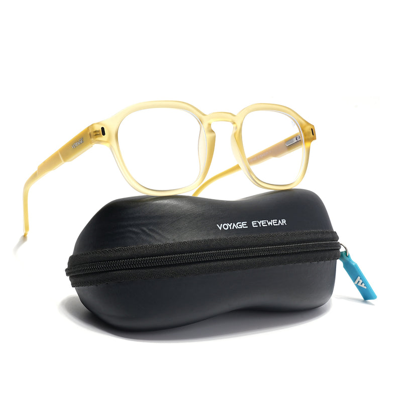 Voyage Yellow Wayfarer Eyeglasses for Men & Women (SV004FMG7459-C7)