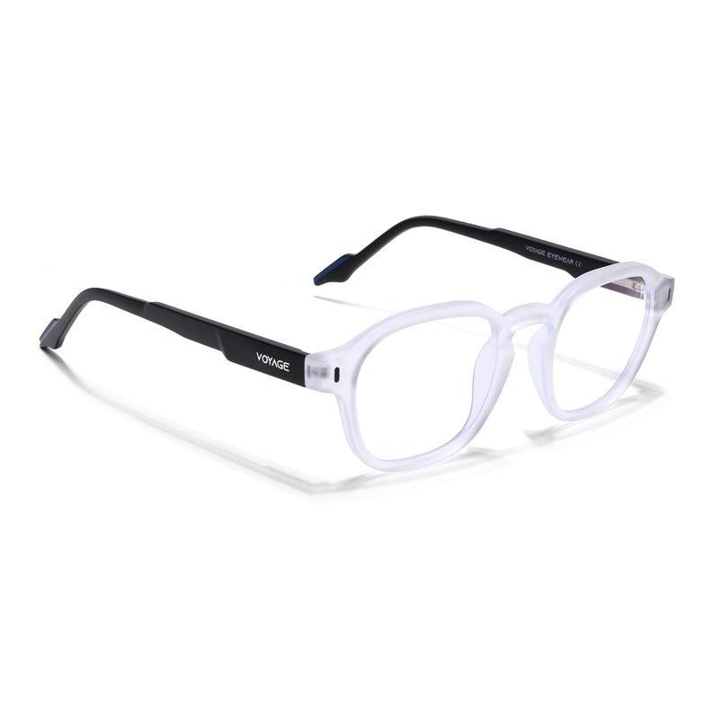 Voyage Transparent Wayfarer Eyeglasses for Men & Women (SV004FMG7460-C8)