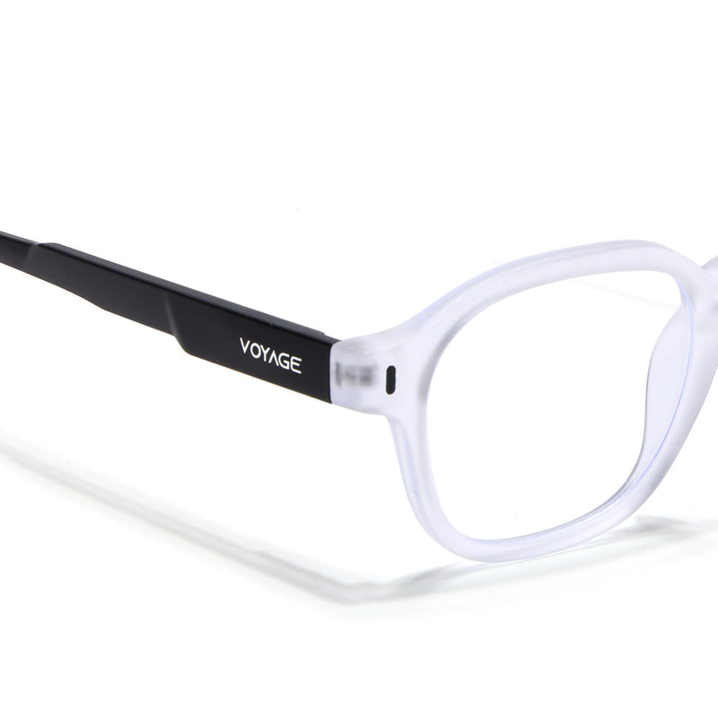 Voyage Transparent Wayfarer Eyeglasses for Men & Women (SV004FMG7460-C8)