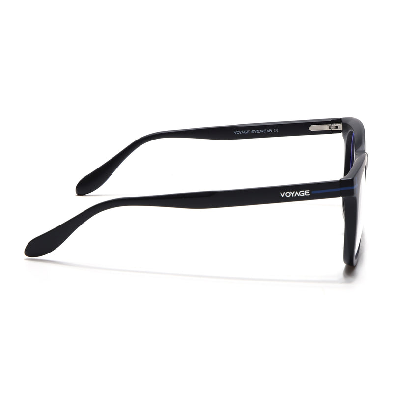 Voyage Black Square Eyeglasses for Men & Women (SV005FMG7462-C2)
