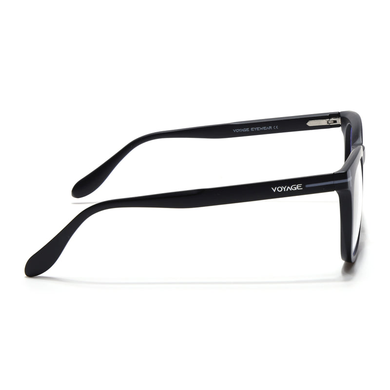 Voyage Black Square Eyeglasses for Men & Women (SV005FMG7463-C3)