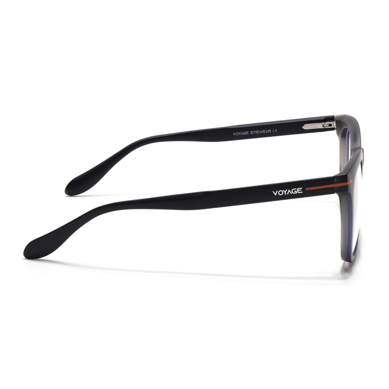 Voyage Dark Grey Square Eyeglasses for Men & Women (SV005FMG7465-C5)