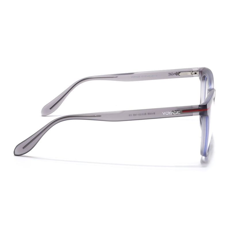 Voyage Grey Square Eyeglasses for Men & Women (SV005FMG7466-C6)