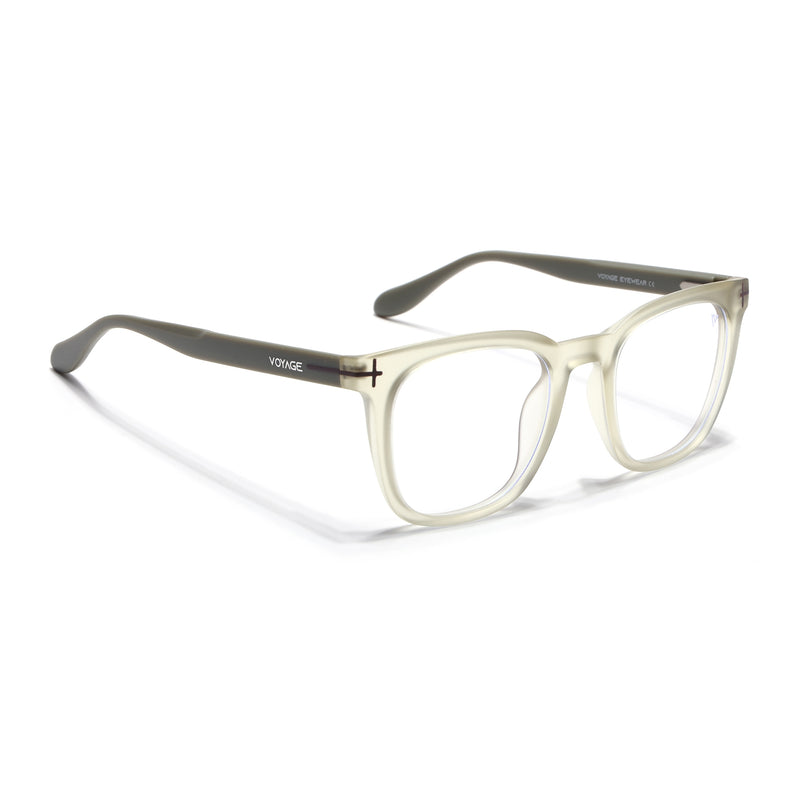 Voyage Green Square Eyeglasses for Men & Women (SV005FMG7468-C8)