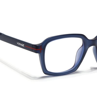 Voyage Aero | Blue | Rectangle Eyeglasses (SV006FMG7472-C4)