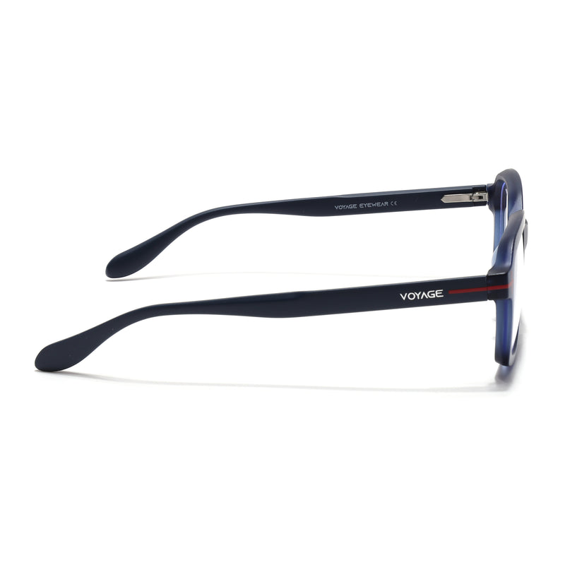 Voyage Blue Rectangle Eyeglasses for Men & Women (SV006FMG7472-C4)