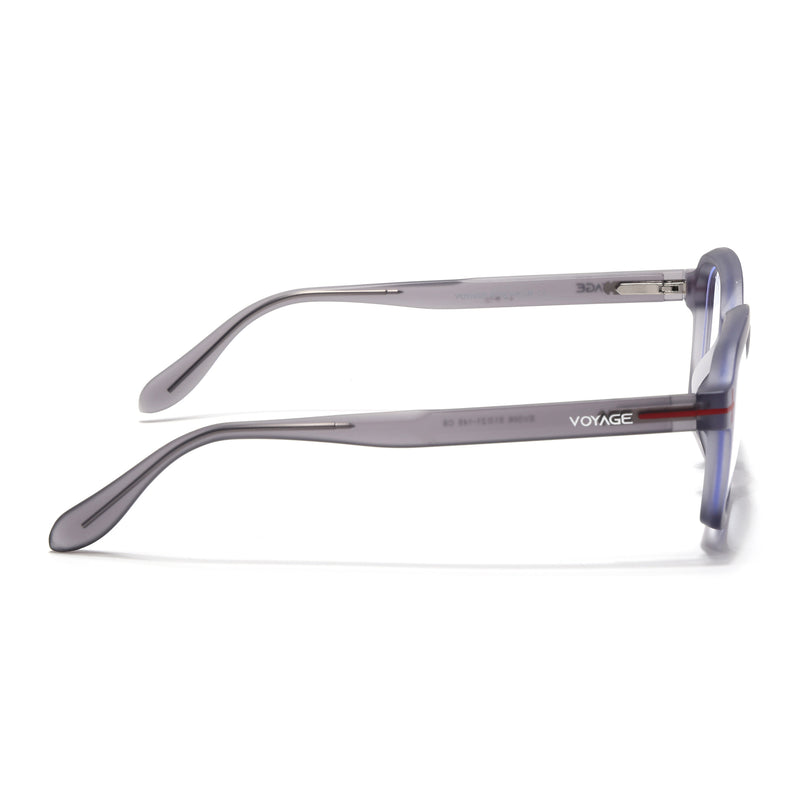 Voyage Grey Rectangle Eyeglasses for Men & Women (SV006FMG7474-C6)