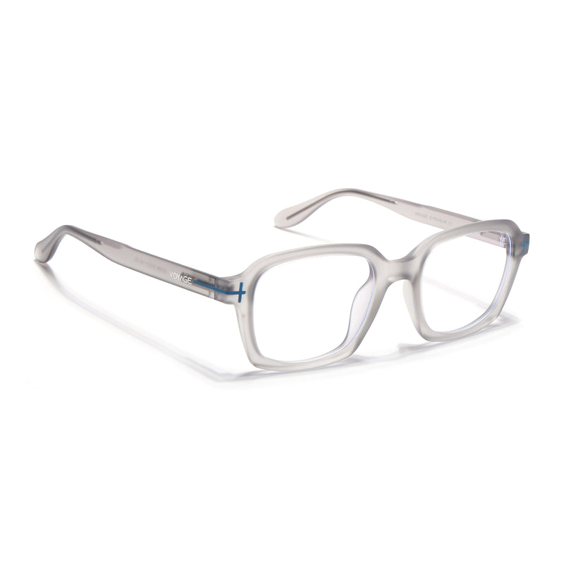 Voyage Green Rectangle Eyeglasses for Men & Women (SV006FMG7476-C8)