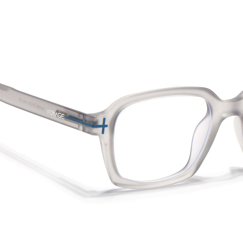 Voyage Green Rectangle Eyeglasses for Men & Women (SV006FMG7476-C8)