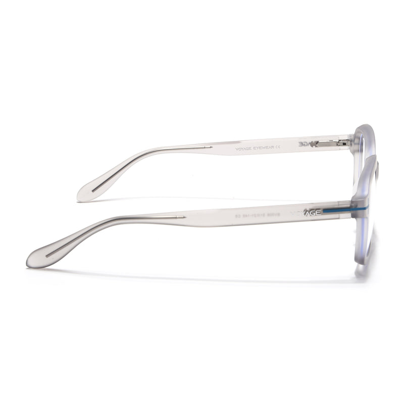 Voyage Green Rectangle Eyeglasses for Men & Women (SV006FMG7476-C8)