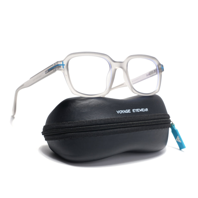 Voyage Green Rectangle Eyeglasses for Men & Women (SV006FMG7476-C8)