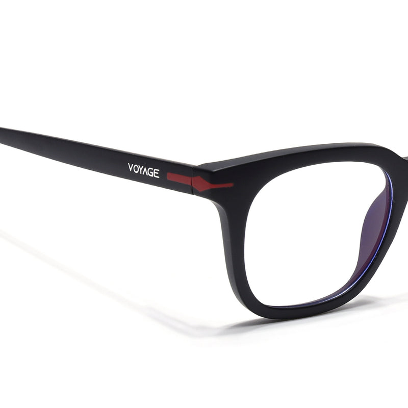 Voyage Black Wayfarer Eyeglasses for Men & Women (SV007FMG7477-C1)