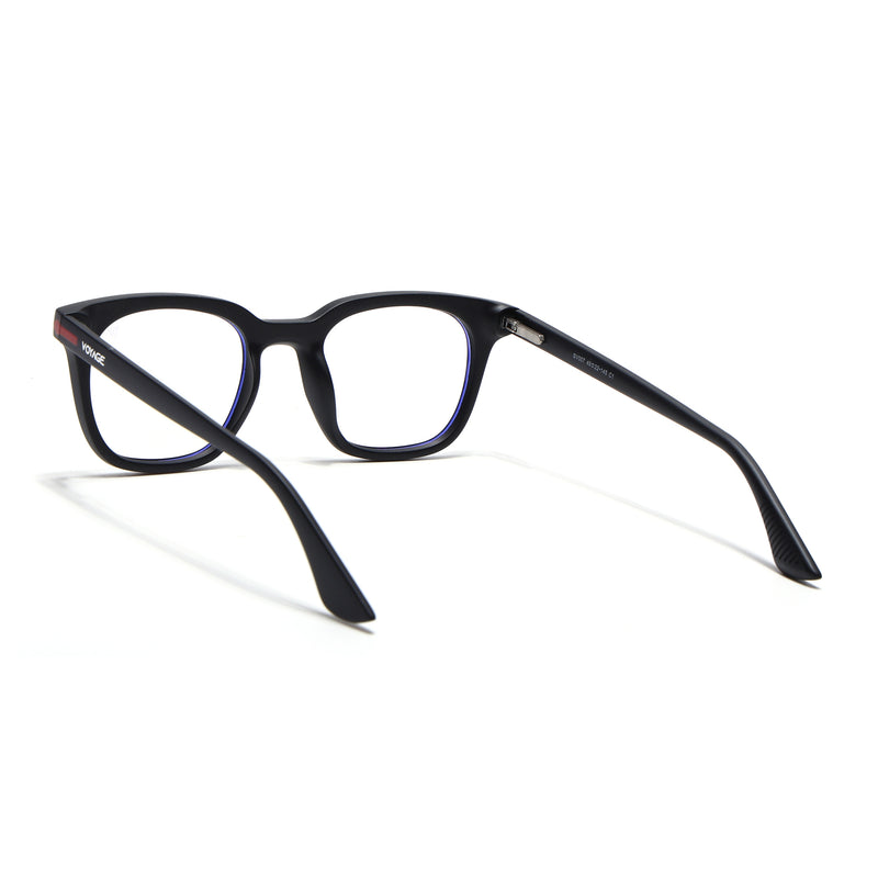 Voyage Black Wayfarer Eyeglasses for Men & Women (SV007FMG7477-C1)
