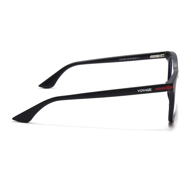Voyage Black Wayfarer Eyeglasses for Men & Women (SV007FMG7477-C1)