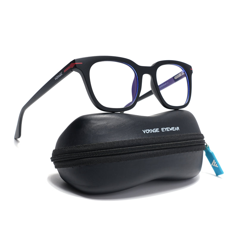 Voyage Black Wayfarer Eyeglasses for Men & Women (SV007FMG7477-C1)