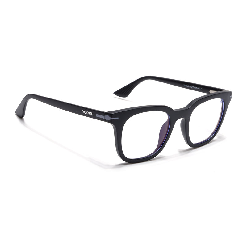 Voyage Black Wayfarer Eyeglasses for Men & Women (SV007FMG7479-C3)