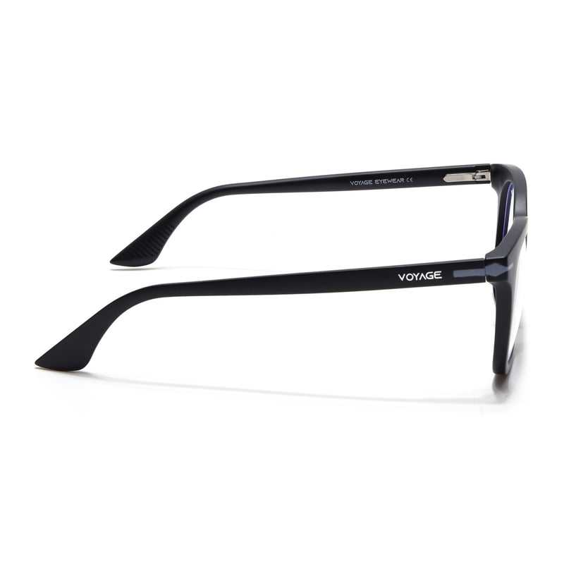 Voyage Black Wayfarer Eyeglasses for Men & Women (SV007FMG7479-C3)
