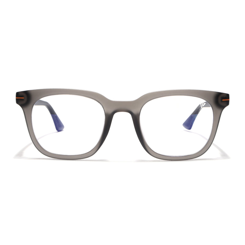Voyage Dark Grey Wayfarer Eyeglasses for Men & Women (SV007FMG7480-C4)