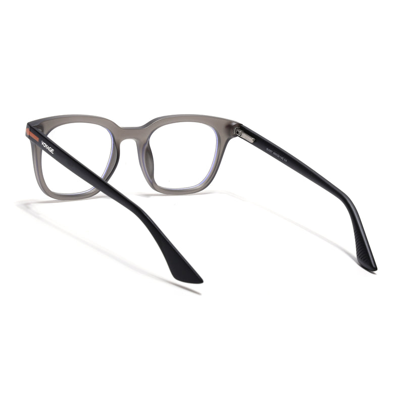 Voyage Dark Grey Wayfarer Eyeglasses for Men & Women (SV007FMG7480-C4)